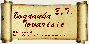 Bogdanka Tovarišić vizit kartica